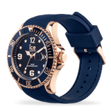 ICE steel Blue Rose-gold