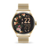 ICE smart 2.0 Round 1.2 Amoled Screen Gold Milanese Strap Watch