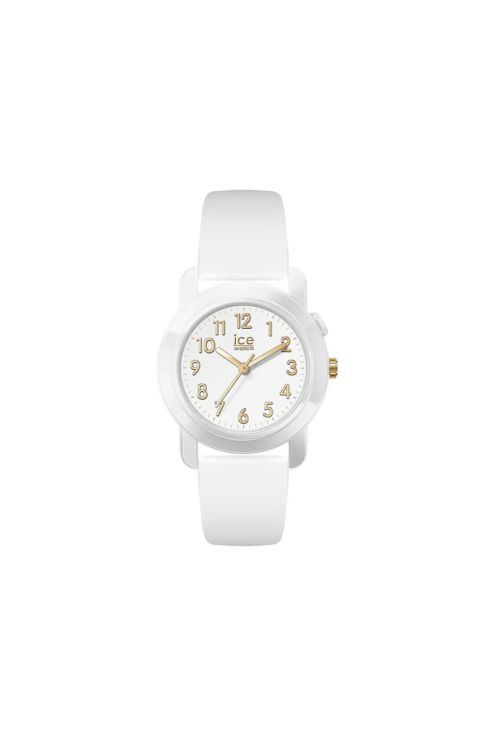 Ice Find Analog White Gold Silicon Strap Size Small Watch