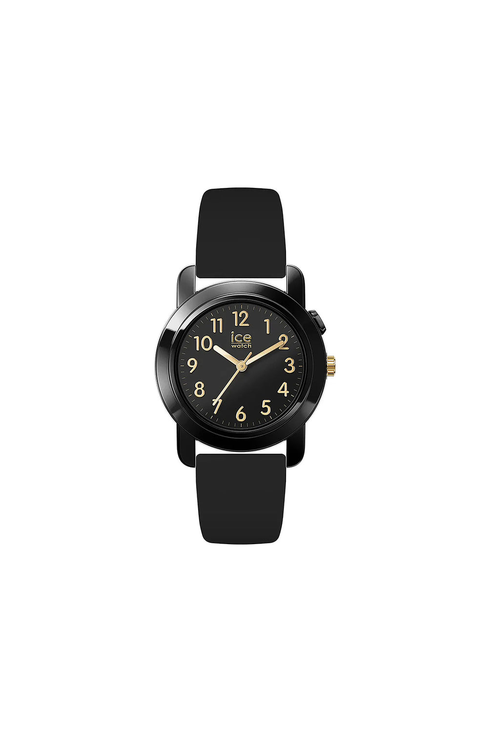 Ice Find Analog Black Gold Silicon Strap Size Small Watch