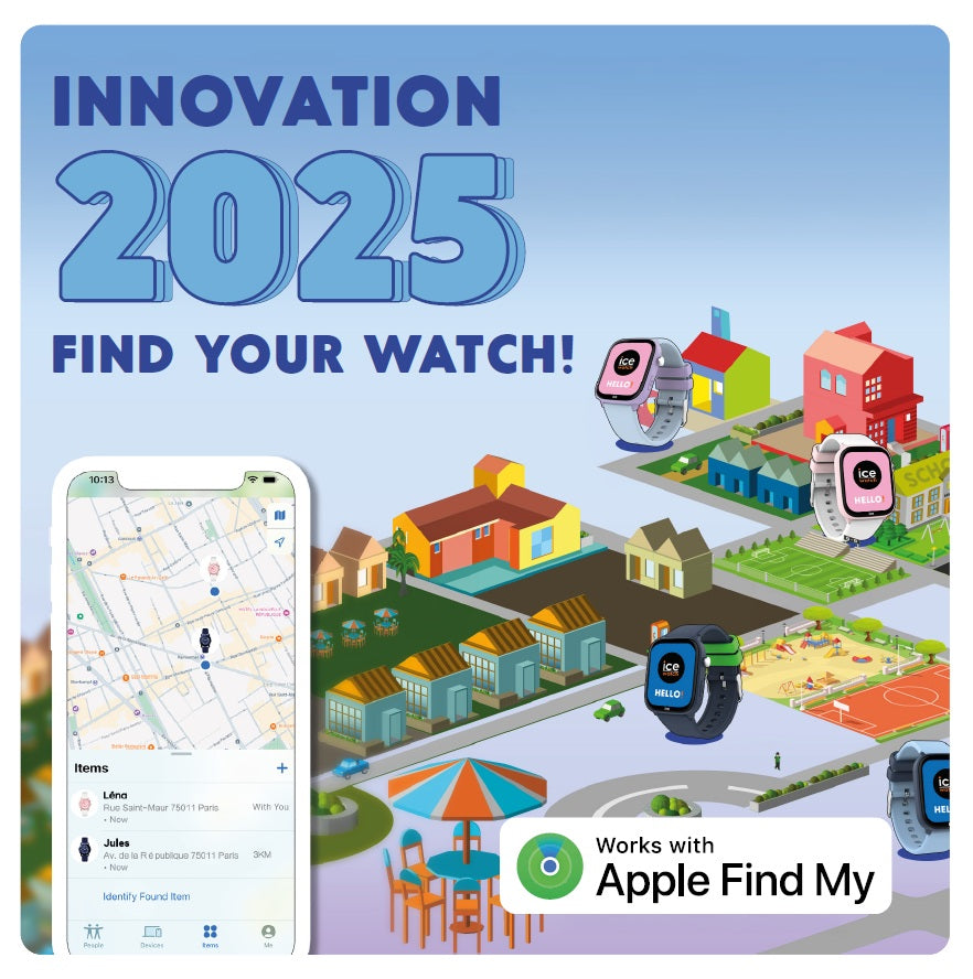 Ice-Watch - ICE smart junior 3.0 Find My Purple Soft blue - Paarsgeolokaliseerbaar verbonden horloge voor meisjes met siliconen band - 024550 (1,75 inch Ice-Watch - ICE smart junior 3.0 Find My Purple Soft blue - Paarsgeolokaliseerbaar verbonden horloge voor meisjes met siliconen band - 024550 (1,75 inch