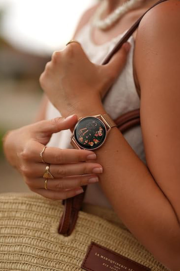 ICE Smart 2.0 Round 1.20 Rose-Gold Milanese AMOLED Smartwatch – Bluetooth Calling - 023394 ICE Smart 2.0 Round 1.20 Rose-Gold Milanese AMOLED Smartwatch – Bluetooth Calling - 023394