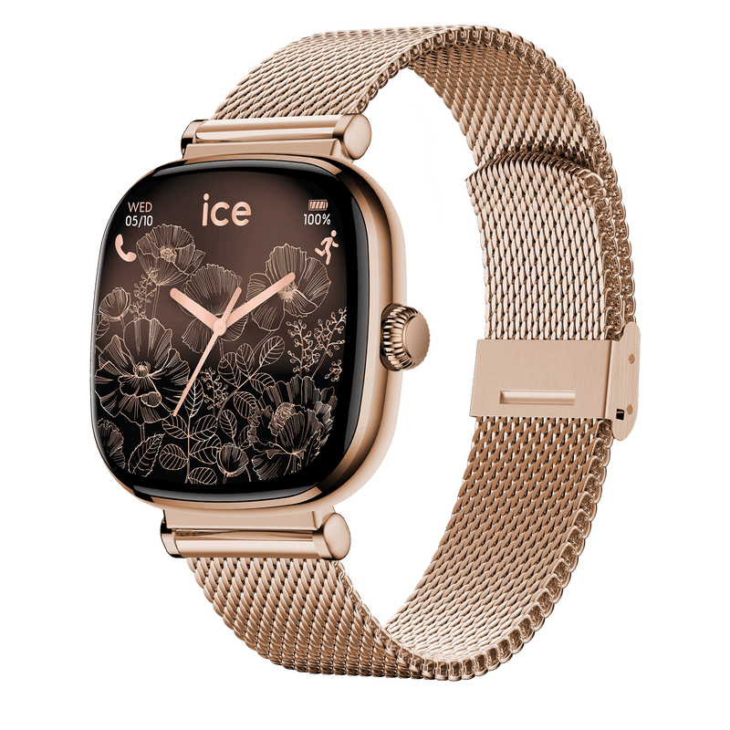 ICE Smart SQ 2.0 Rose Gold Milanese Smartwatch 1.70" AMOLED | Bluetooth Call Watch - 025233 ICE Smart SQ 2.0 Rose Gold Milanese Smartwatch 1.70" AMOLED | Bluetooth Call Watch - 025233