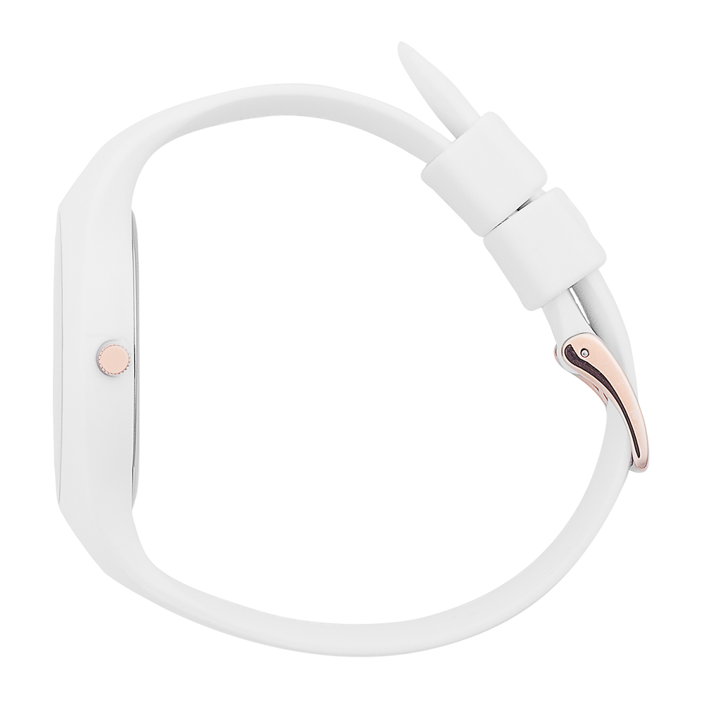 Rose gold watch white band online