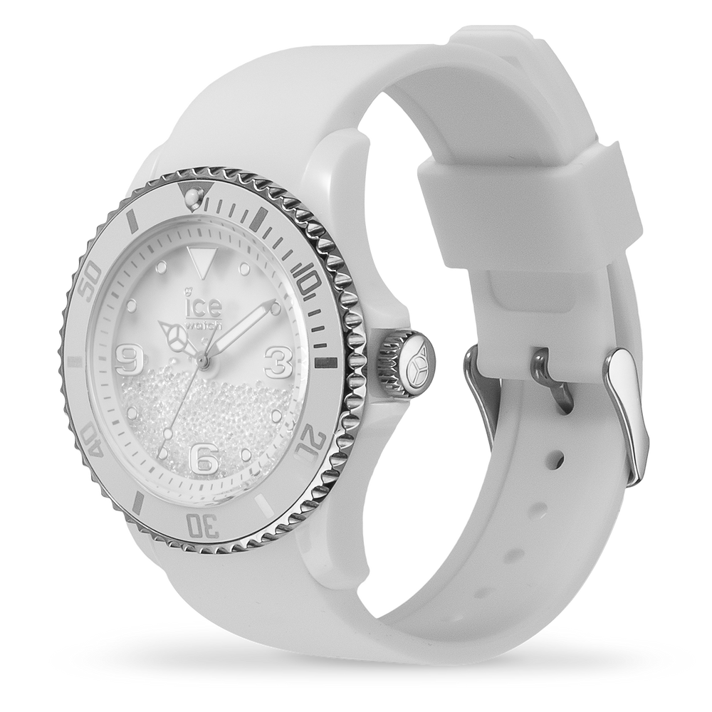 ICE crystal White silver Smooth Ice Watch Australia