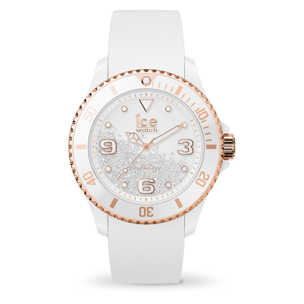 ICE crystal White rose gold Smooth Ice Watch Australia