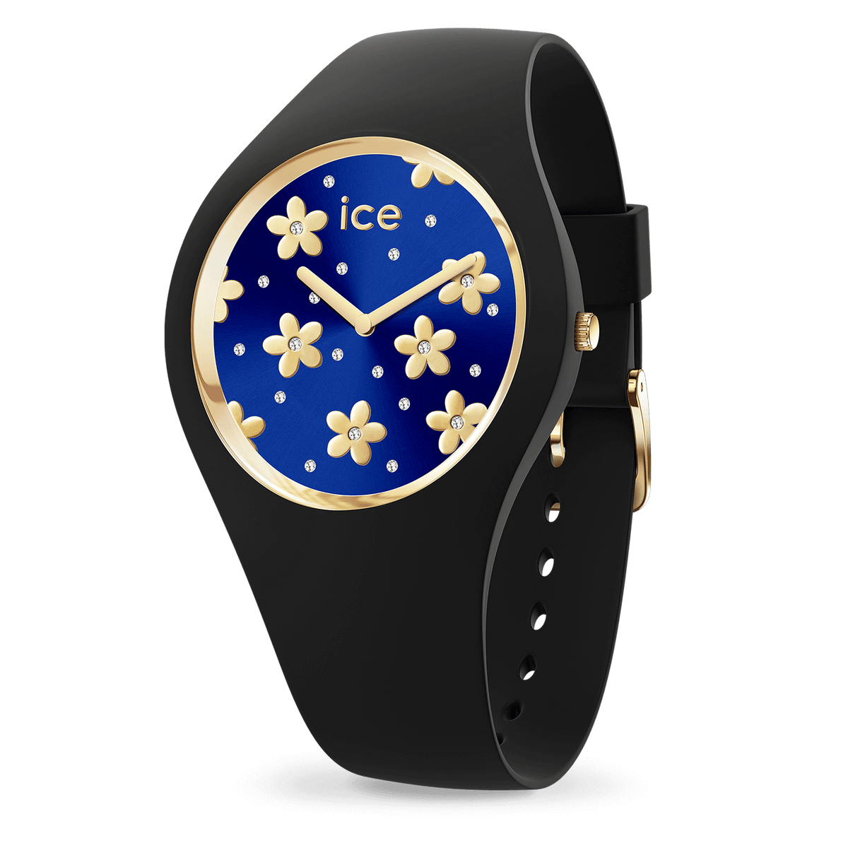 Ice watch glitter black rose gold best sale